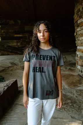 Women's Gray Prevent Rescue Heal (V-Neck or Crew)